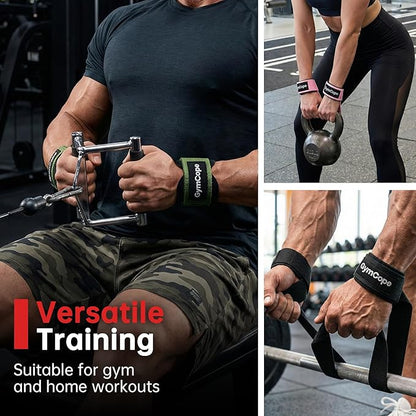 Lifting Wrist Straps for Weightlifting, Heavy Duty Wrist Straps for Deadlifts, Powerlifting, Bodybuilding and Strength Training, Secure Grip Support for Men Women 1 Pair