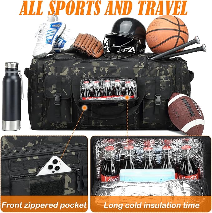 135L 37" Extra Large Duffle Bag for Men, Heavy Duty Sports Gym Equipment Travel Duffle Bag
