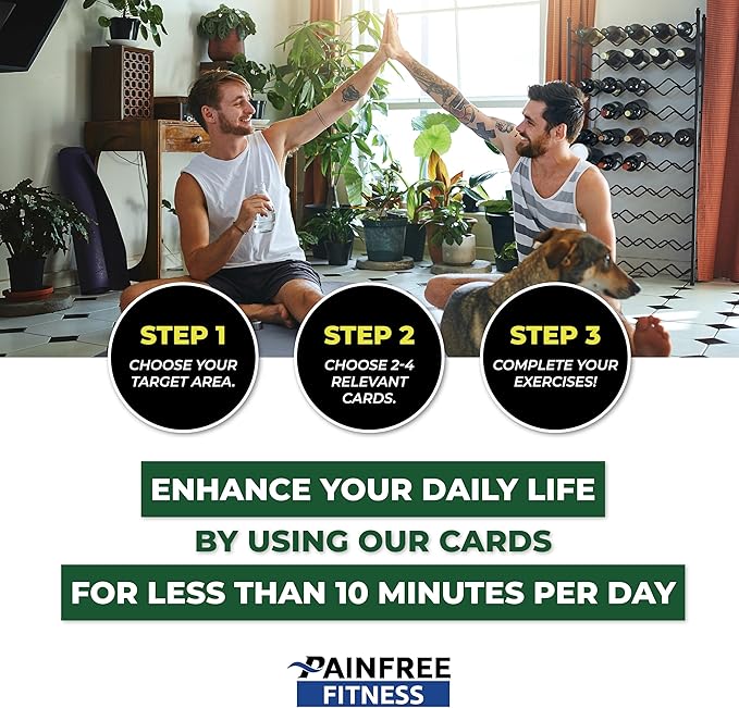 Exercise Flash Cards - Workout Cards Deck - Exercise Cards for Home Workouts Women & Men