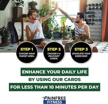 Exercise Flash Cards - Workout Cards Deck - Exercise Cards for Home Workouts Women & Men