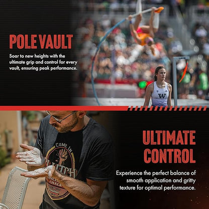 STYK Vaulter Magazine - Enhanced Liquid Chalk, No Mess, Work Out Chalk, Grip Boost, for Weightlifting, Gymnastics, Rock Climbing, Bodybuilding, Pole Vault, Crossfit, and More, Liquid Hand Chalk