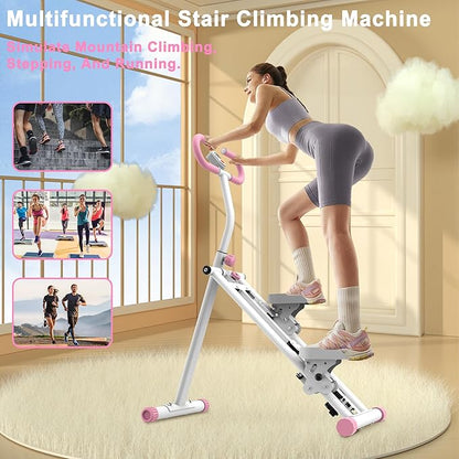 Stair Stepper for Home-Upgrade Vertical Climber Workout Machine for Full-Body Exercise Climber Fitness Equipment with Stable Frame Adjustable Handlebar