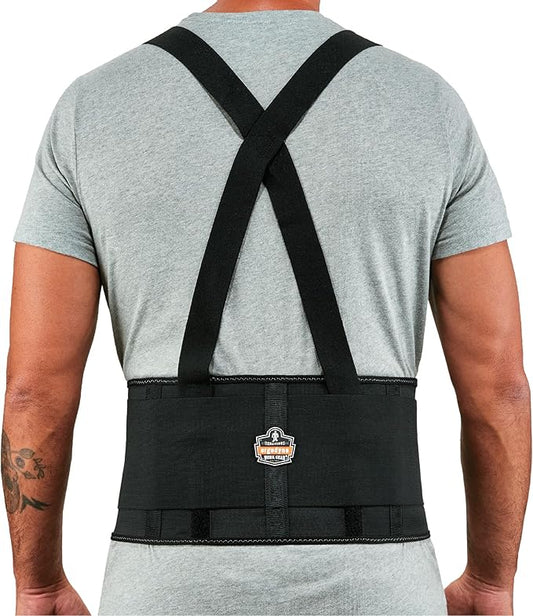 Ergodyne ProFlex 1650 Elastic Back Support Belt, Adjustable, Removeable Straps