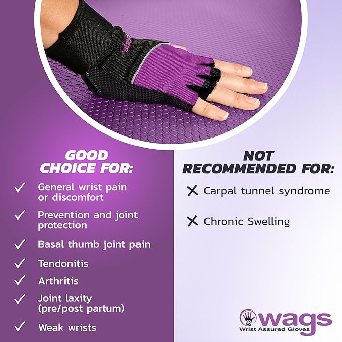 Wrist Support Gloves with Patented Ergonomic Gel Pad and Wrist Wrap for Women and Men's Workouts