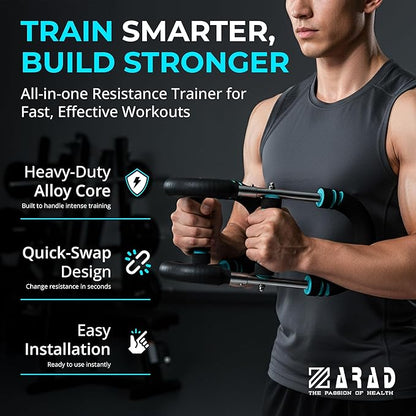 Heavy-Duty Arm Trainer for Men, 60–120 lbs – 2025 Upgraded Twister Bar for Chest & Arm Power Training