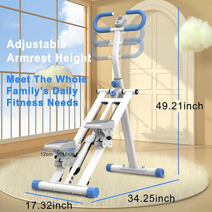 Stair Stepper for Home-Upgrade Vertical Climber Workout Machine for Full-Body Exercise Climber Fitness Equipment with Stable Frame Adjustable Handlebar