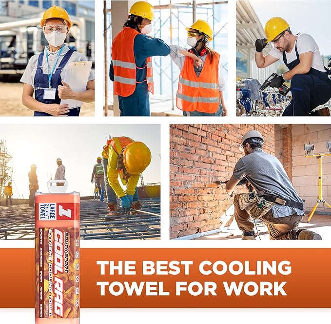 Cool RAG Extreme Cooling Towel for Heat Relief - PVA Cooling Towel for Workout, Gym, Running and for Other Outdoor Sports - Cooling Rag for Neck - Cool Towel for Quick Cooling
