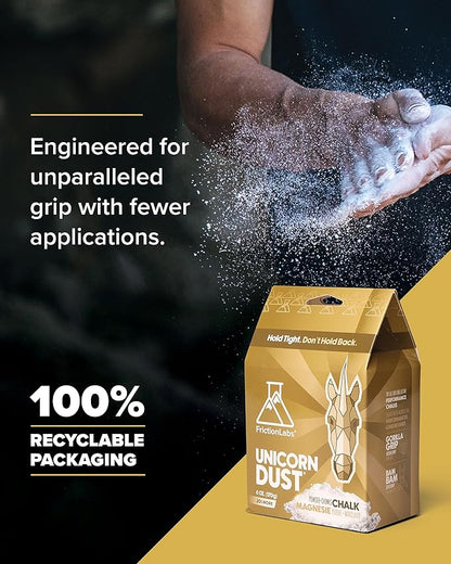 Friction Labs Premium Loose Climbing Chalk - High-Performance Hand Chalk with Superior Grip for Bouldering, Climbing, Weightlifting & More - Long Lasting & Skin Friendly Powdered Chalk