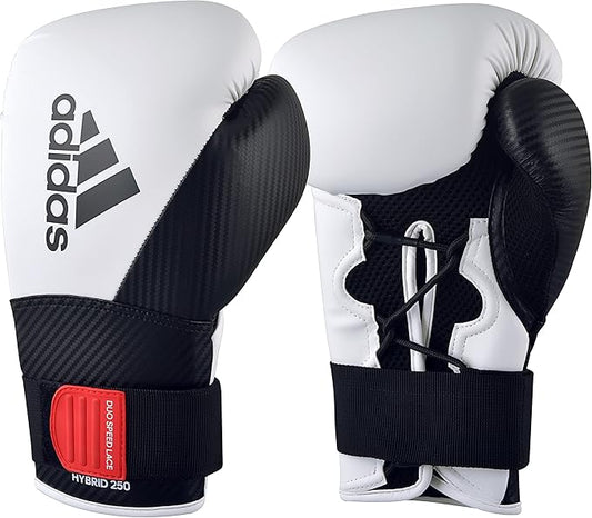 adidas Hybrid 250 Elite Boxing Training Gloves - for Boxing, Kickboxing, MMA, Bag, Training & Fitness - Boxing Gloves for Men, Women & Kids