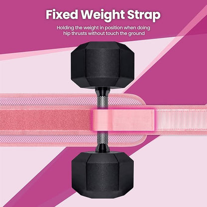 Hip Thrust Belt, Balency Hip Thrust Belt for Dumbbells Heavy, Booty Belt for Hip Thrust, Slip-Resistant Padding Hip Thrust Belt for Gym or Home Workouts, Hip Thrust Band for Dumbbell Kettlebell Plate