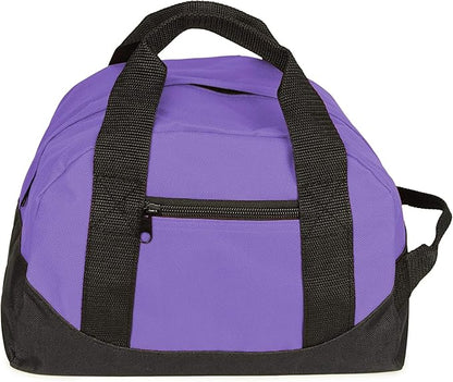 12" Duffel Bag Small Mini Travel Size Sports Gym Bag (Duffle Bag) (Purple)