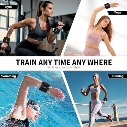 Wrist Weights, Silicone Adjustable Ankle Weights for Women Men - Strengthen Arms and Legs Ideal for for Home Gym Workout, Running, Yoga, Pilates, Barre, Exercise, Strength Training