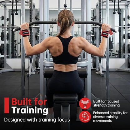 Lifting Wrist Straps for Weightlifting, Heavy Duty Wrist Straps for Deadlifts, Powerlifting, Bodybuilding and Strength Training, Secure Grip Support for Men Women 1 Pair