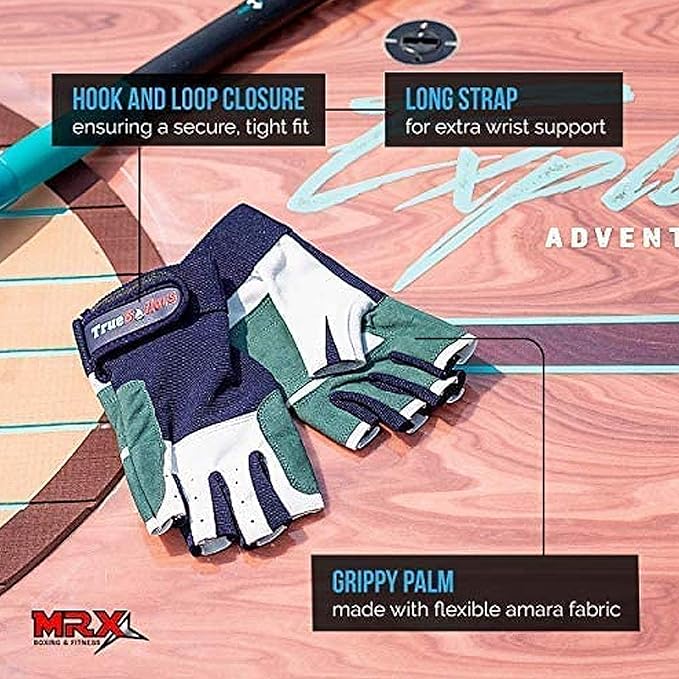 MRX Sailing Gloves for Men & Women 3/4 Finger Grip Great for Sailing, Yachting, Paddling, Kayaking, Fishing, Dinghying Water Sports