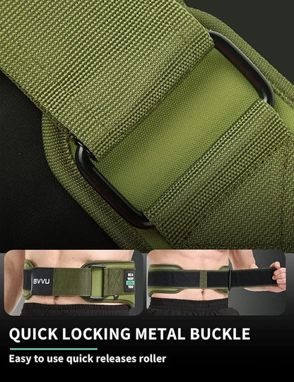 BVVU Weight Lifting Belts for Men Quick Locking Gym Belt for Workout Lumbar Support,Cross Training,Squat Belt Fitness Equipment
