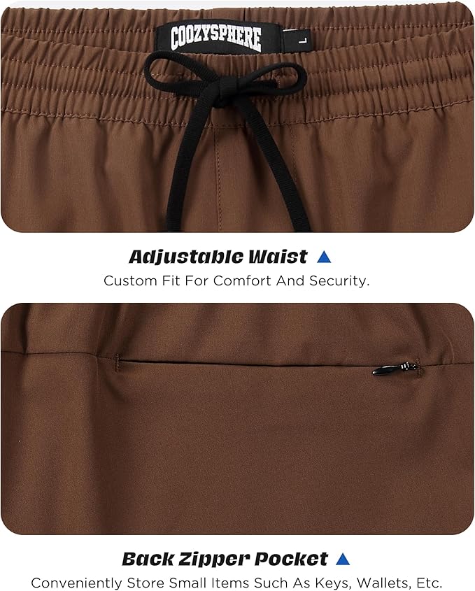 Men 2 in 1 Running Shorts with Compression Liner 5" 7" Quick Dry Workout Athletic Shorts with Pockets Towel Loop