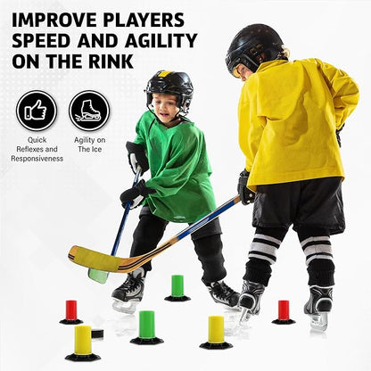 ACE HOCKEY The Snake Trainer - Lightweight Stickhandling Training Tool - Hockey Training Equipment for Puck Control, Reaction Time and Coordination - Portable, Durable and Adjustable