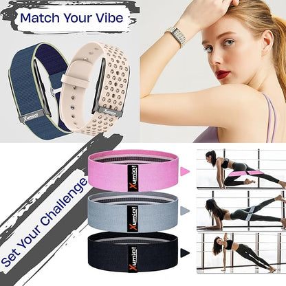 Screenless - Smart Health & Activity Tracker with 3 Premium Resistance Bands | Track Heart Rate, Sleep & Activity | Tone, Strengthen & Sculpt at Home or on The Go