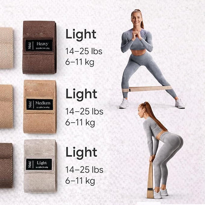 Neutral Resistance Bands Set – Heavy-Duty Exercise Bands for Glutes, Full-Body Strength Training, Home Workouts & Stretching