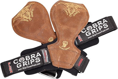 Cobra Grips Flex Model Weight Lifting Gloves Heavy Duty Straps Alternative Power Lifting Hooks for Deadlifts with Padded Wrist Wrap Support Bodybuilding