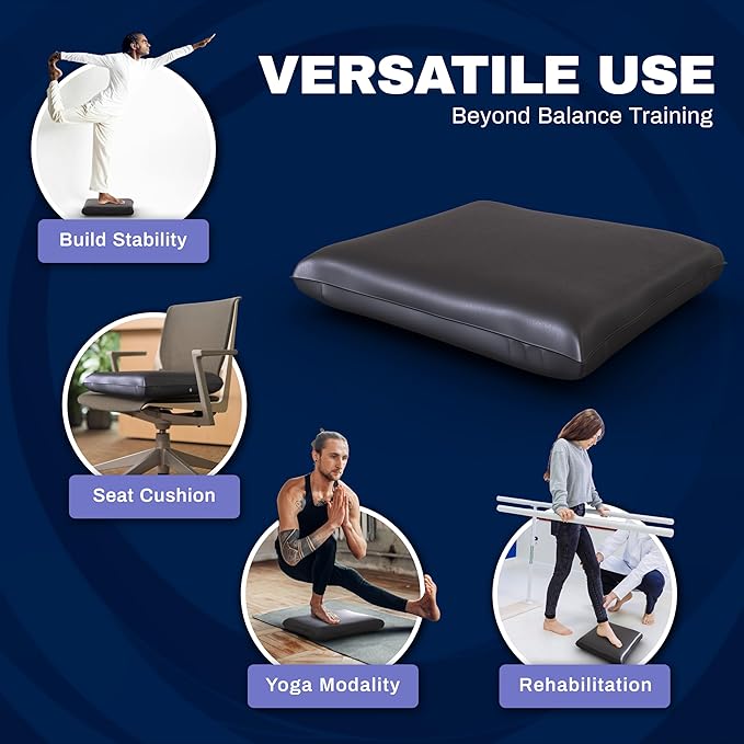 Skil-Care Balance Stability Foam Pad, 17.5” x 15.5”, Non-Slip Surface for Rehabilitation, Physical Therapy, Closed-Cell Foam with Wipe-Clean Vinyl Cover, Latex-Free
