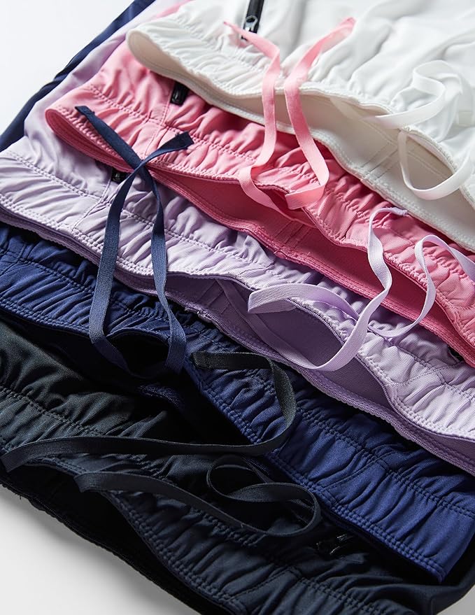 Liberty Imports 1 or 5 Pack Womens Lounge Workout Shorts with Zipper Pockets 5" Inseam Lightweight Athletic Casual Shorts