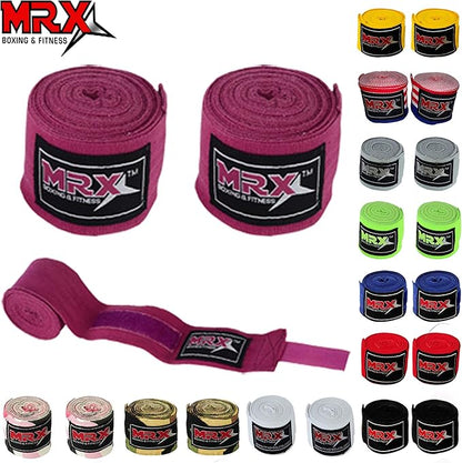MRX BOXING & FITNESS Boxing Hand Wraps 100% Cotton Multi Colors Great for MMA Boxing Muay Thai Kick Boxing Training 118, 160, 180 Length