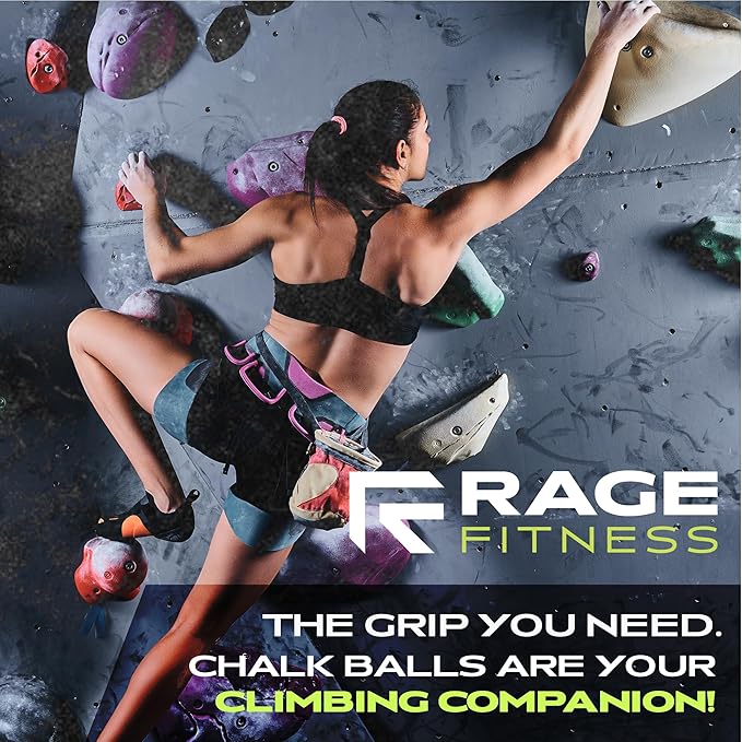 Rage Fitness Gym Chalk | Magnesium Carbonate Athletic Chalk for Excellent Grip - Gym Workout Grip Chalk for Weightlifting & Gymnastics.