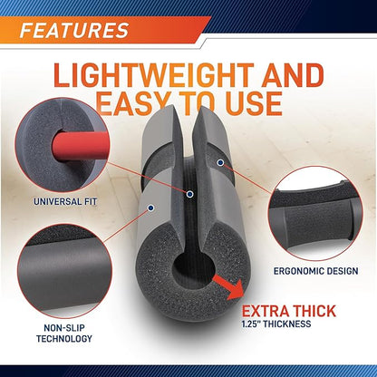 Marcy Barbell Pad, Strength Training Equipment Attachments, Great for Weightlifting, Lunges and Hip Thrusts, Comfortable Foam Sponge Pad Provides Cushion to Neck & Shoulders, Multi-Color Options