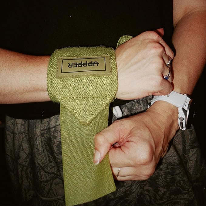 UPPPER Wrist Wraps for Weightlifting – 19" Lifting Wrist Support with Thumb Loop for Bench Press, Powerlifting, and Gym Workouts for Men & Women | Premium Fitness Gear