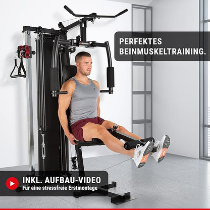 HAMMER Ferrum TX2 Training Station with Pulley System, Extensive Accessory Set for Abdomen, Back and Coo, Over 45 Exercise Options,