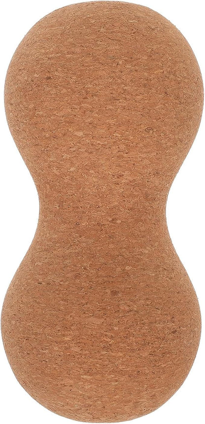 Peanut Shape Massage Ball Double Mobility Fitness Exercise Tool for Deep Tissue Myofascial Release and Muscle Therapy Cork Wood Material Suitable for Physical Therapy and Stress