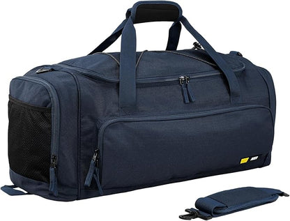 MIER Large Gym Bag for Men Sports Duffle Bag with Shoe Compartment 60L Lightweight Duffel Bags for Workout Fitness Travel, Blue
