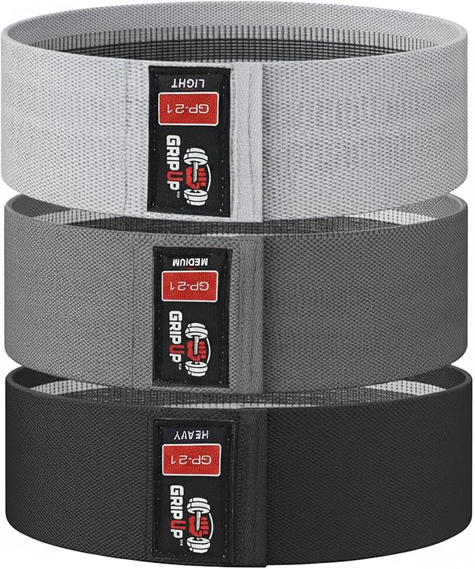 Resistance Bands for Women & Men – 3 Levels Heavy-Duty Fabric Bands for Legs, Glutes & Full Body Training, Gym, Home & Outdoor Workouts, Set of 3