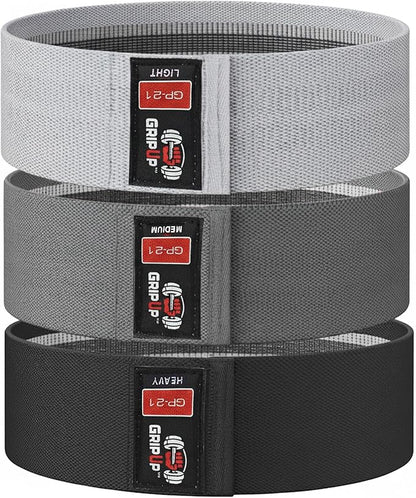 Resistance Bands for Women & Men – 3 Levels Heavy-Duty Fabric Bands for Legs, Glutes & Full Body Training, Gym, Home & Outdoor Workouts, Set of 3