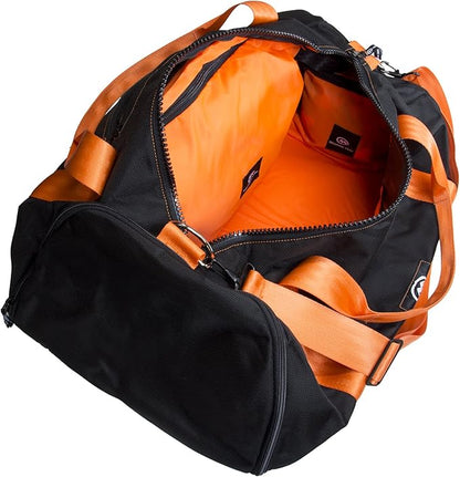 Modular Gym Bag (Black w/Orange Mud Modular Gym & Sports Bag – Large Black Duffel with Removable Shoe & Dirty Clothes Compartments – Rugged YKK Zippers & Big Storage CapacityStraps)
