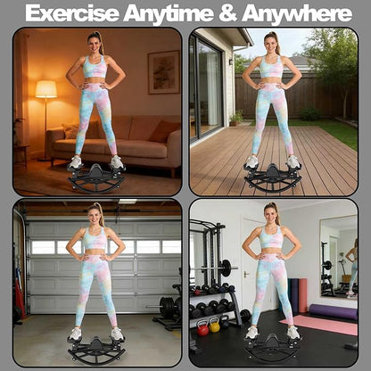 Rocking Stepper for Exercise at Home, 2026[New Vision] Motion Stair Stepper with Resistance Bands & Balance Board, Low-Impact Full Body Workout Equipment, Stable Structure Exercise Equipment