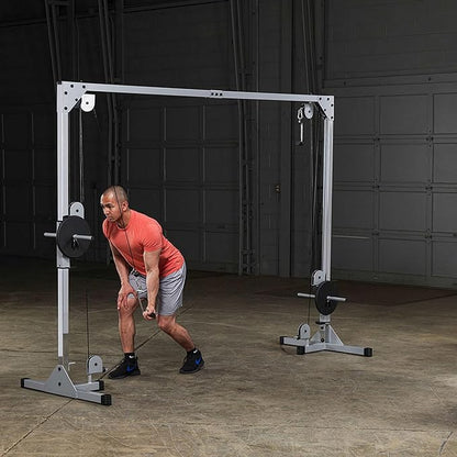 Body-Solid Best Fitness Functional Trainer Cable Machine, Full Body Workout Weight Stacks, Chest and Shoulder Exercise Home Gym LAT Pulldown Machines with 190lb Weights Stack, Midnight Black
