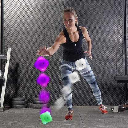 Agile Reaction Training Ball Light Set, 6 Colors Online/Offline Mode Speed Agile Reaction Ball Equipment Quick Response Training Ball Reflex Ball Tools for Enhancing Speed and Agility (3)