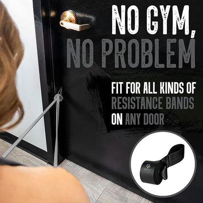 Gradient Fitness Door Anchor for Resistance Bands | Heavy Duty Resistance Band Door Anchors for Stretching Straps, Physical Therapy Exercises & Closed Loop Bands. Door Anchor for Home Gym Workout