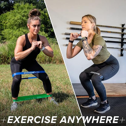 Serious Steel Fitness Mini Resistance Loop Bands | Rehab and Prehab Stretch Bands | 12" Exercise Workout Bands (Sets of 5 Pack and Sets of 10 Pack Trainer Options Available!)