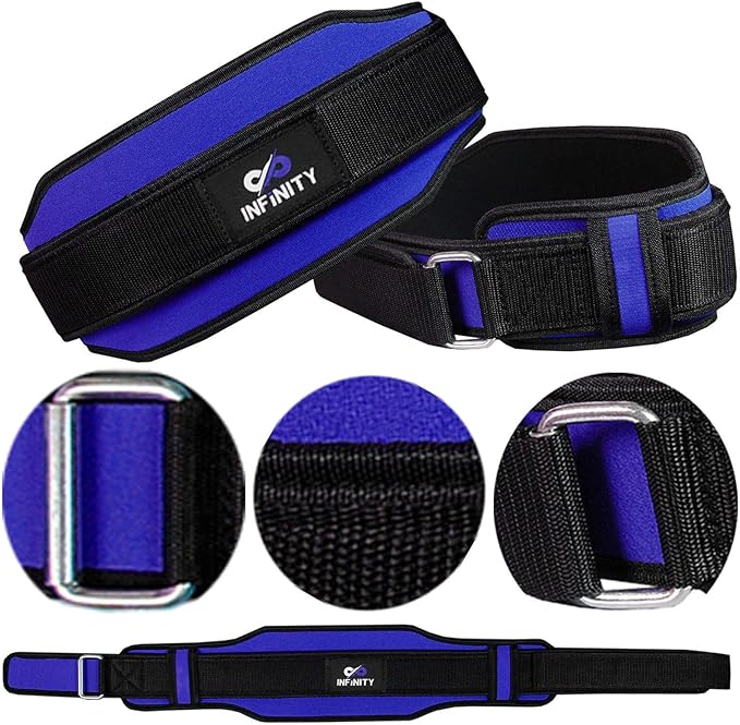 Neoprene Weight Lifting Belts Double Back Support Gym Workout Training Fitness