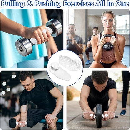 Silicone Gym Grips for Weight Lifting,Workout Gloves for Women Men Alternative,Anti Slip Gym Workout Grip,Rubber Gym Hand Grips-Weightlifting Grips Pad for Barbell,Pull Up,Ryptfit,Training