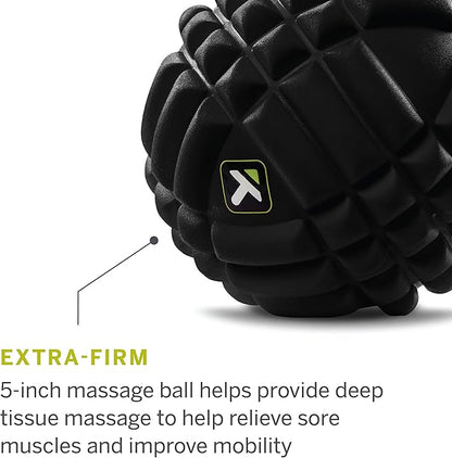 TRIGGERPOINT Performance Grid X Massage Ball for Deep Tissue Massage and Exercise Recovery, Black
