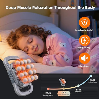 16 Head Massage Gun Set, Deep Tissue Percussion Massager, 2600mAh Electric Massage Tools with 9 Styles & Levels, Dark Grey