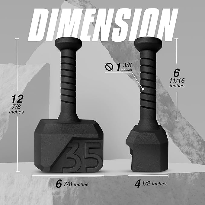Yes4All Kettlebell Special Shape, Upgraded &Multifunctional for Advanced Training, Solid Cast Iron Powder Coated, Anti Slip Handle Strength Training Equipment