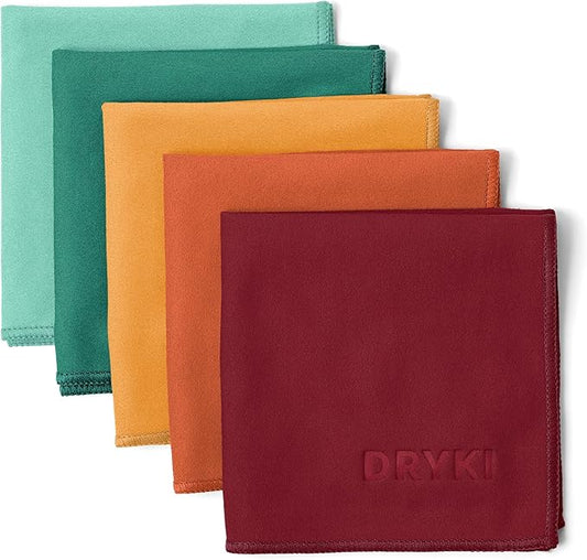 Sweat Absorbing Handkerchiefs - The Original Pocket-Sized Sweat Towels - Quick-Dry Microfiber Sweat Rags for Face, Hands, & Body - Men & Women - Gym, Sports, and Work (Mountain: 5 Pack)