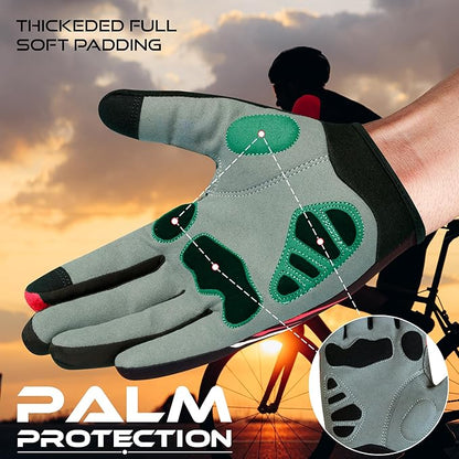 BEAST RAGE Half Finger Cycling Gloves for Men Women, Gel Padded Anti-Slip Shock Absorbing Weight Lifting Gym Gloves Cycle Mountain Bike Gloves for MTB, Biking, Hiking