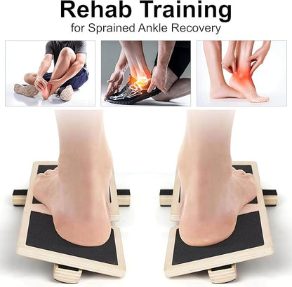 Ankle Balance Board for Physical Therapy & Recovery – Foot & Ankle Strengthener with Non Slip Surface, Single Leg Trainer for Sprains, Plantar Fasciitis, Mobility & Stability Training – Rehab & Workout Equipment