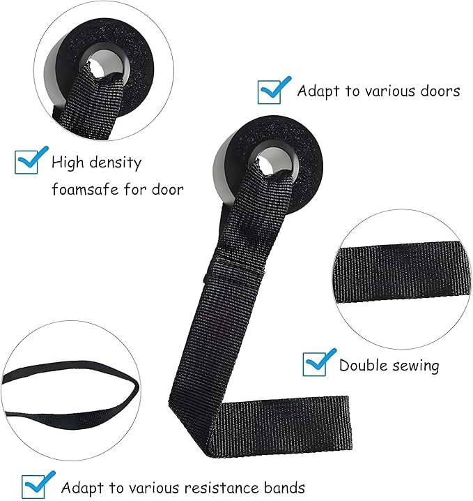 Premium Exercise Bands Resistance Bands Set with Handles & Door Anchor - Perfect Stretch Rope for Home Workouts, Ideal for Fitness Enthusiasts & Home Gym